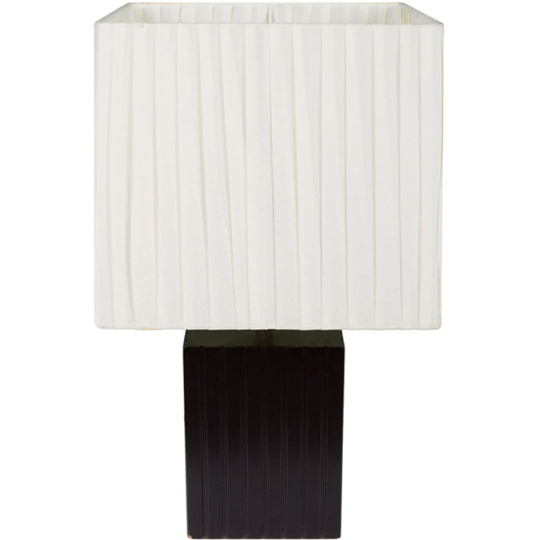 Table Lamp CAELUM square 1xE27 L.30xW.30xH.49cm White/Brown