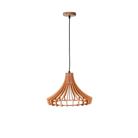 Pendant light MANILA D.35cm 1xE27 in wood