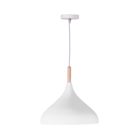 Pendant light BAVIERA D.30cm 1xE27 in white metal