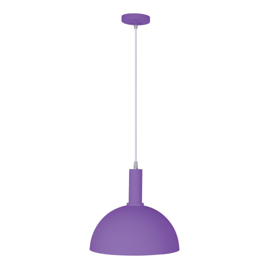 Pendant light HAGEN D.30cm 1xE27 in lilac metal