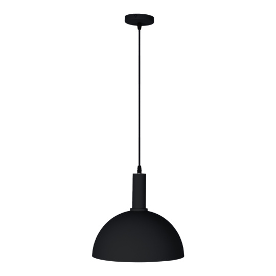 Pendant light HAGEN D.30cm 1xE27 in black metal