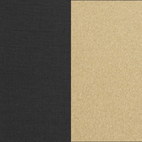 Tela PERCALINE 35 preta/ALIZE OR dour. mate 140cm