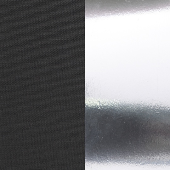 Tela PERCALINE 35 preta/METAAR prata brilh. 140cm