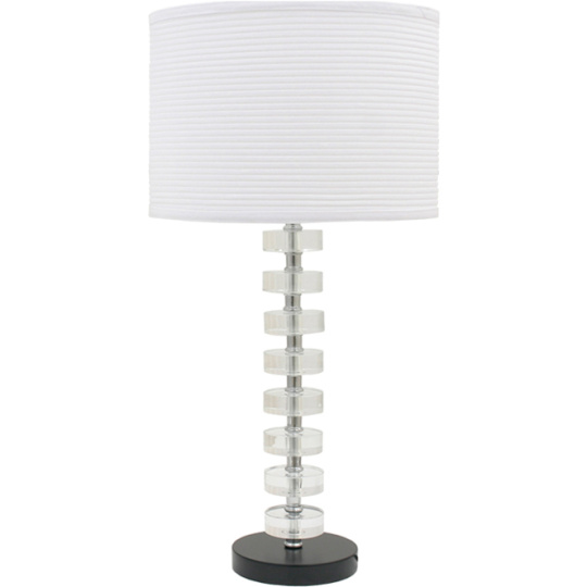 Table Lamp TERESA 1xE27 H.55xD.28cm White/Transparent
