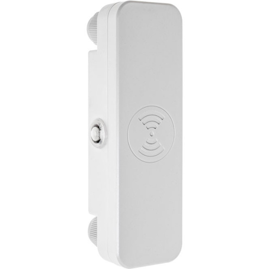 White microwave motion sensor IP65, detection angle 180º, in PC with UV protection