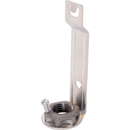 Suporte de encaixe para suporte E14 vela de 1-peça, Alt.85mm, metal zincado branco