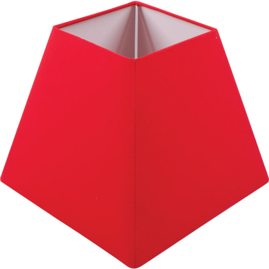 Lampshade IRLANDES square prism large with fitting E27 L.22xW.22xH.18,5cm Red