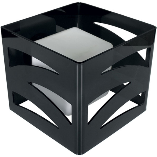 Candeeiro de mesa CEPHEUS 1xE27 C.22xL.22xAlt.20cm Acrílico Preto