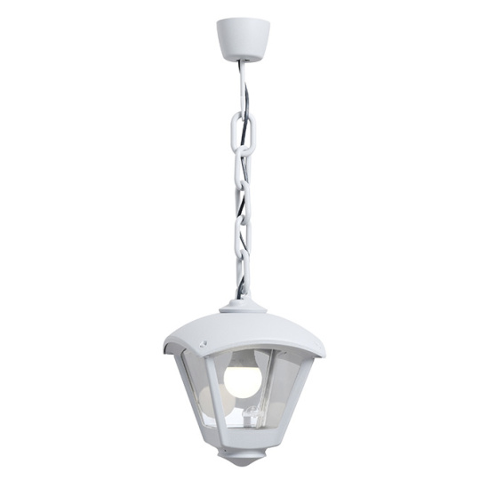 Pendant light DARIO 1xE27 IP55 L.24xW.24xH.73cm white resin