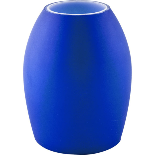 Tulipa en cristal azul para portalámparas E14 9,5xD.7,5cm
