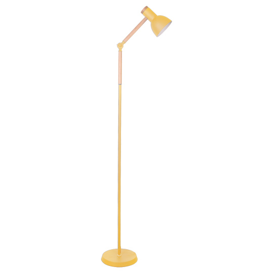 Floor Lamp TEACHER 1xE27 H.150xD.22cm matte Purple/Wood