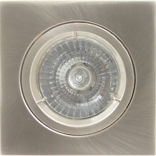 Frame for Downlight ZÉFIRO square fixed L.7,5xW.7,5xH.3,8cm Satin Nickel