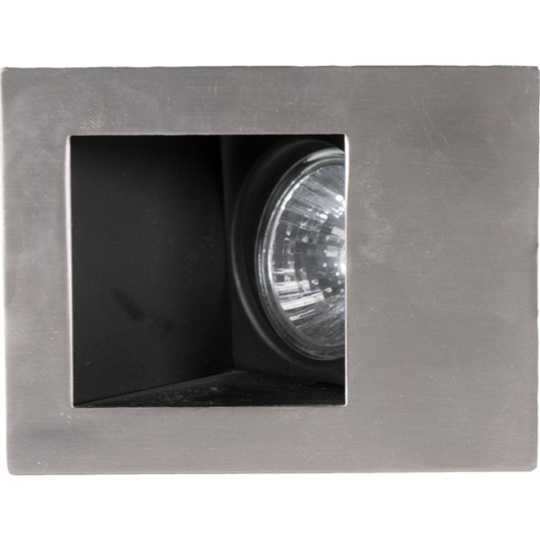 Downlight PROMETHEUS rectangular 1xGU10 L.12xW.9xH.0,3cm Satin Nickel