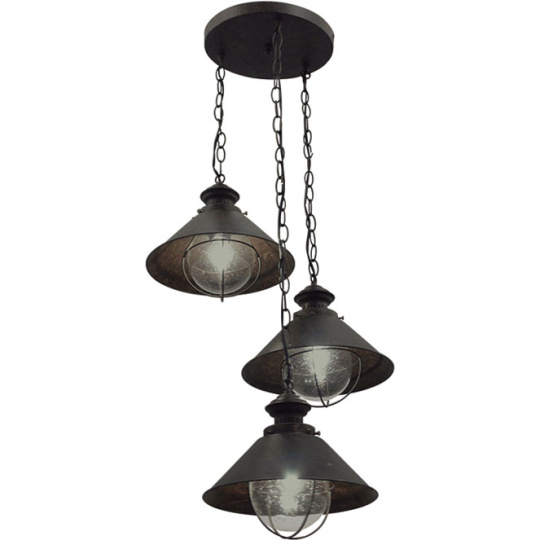 Ceiling Lamp BOLZANO 3xE27 H.Reg.xD.40cm Brown