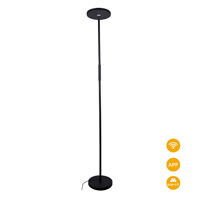 Floor lamp SMART 24W LED RGB+CCT (2700K-6500K), APP, WIFI+BLUETOOTH, Alexa  and