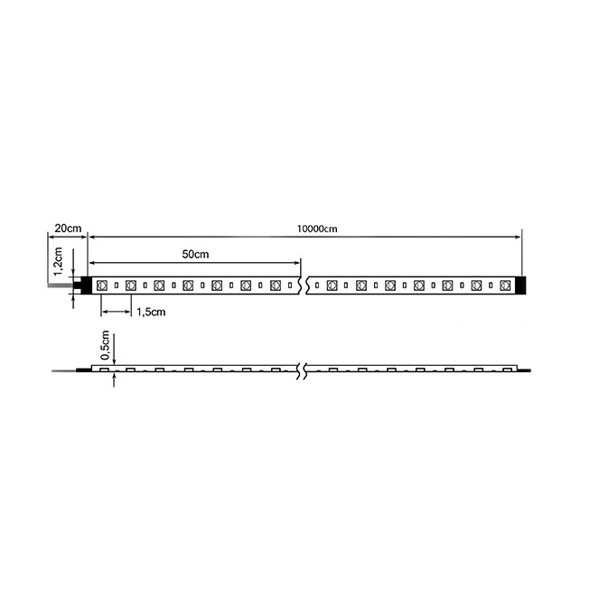 HighVoltage Pro+ Super Warmweiß 230V LED Streifen 25M 14W/m 72LED