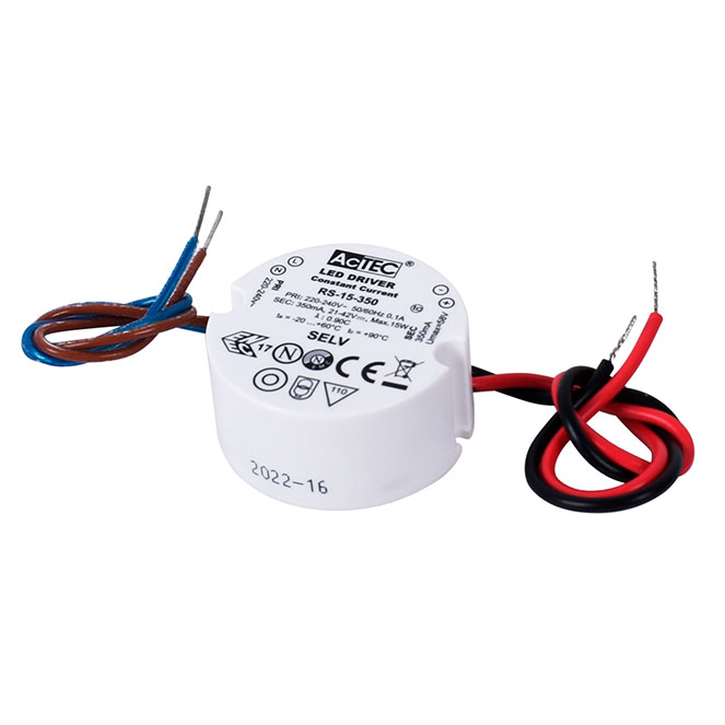 Constant current led driver 350mA 15W IP20, in plastic